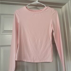 Women's Pink Long Sleeve Top